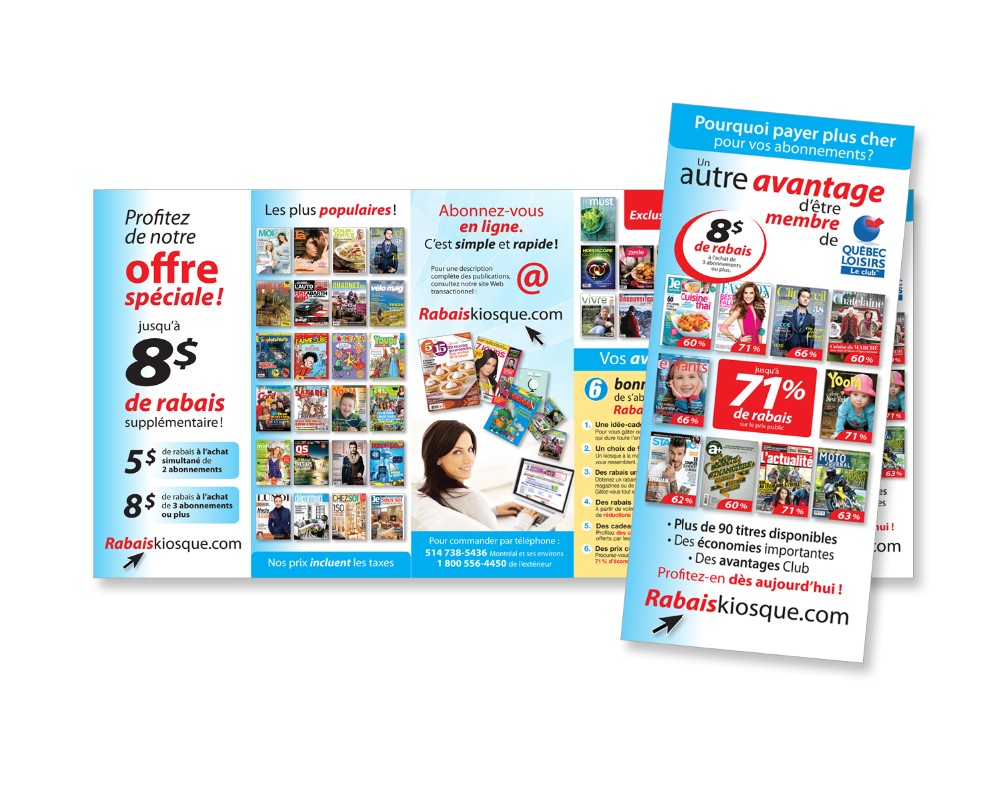 Québec Loisirs : Encart – Offre magazines